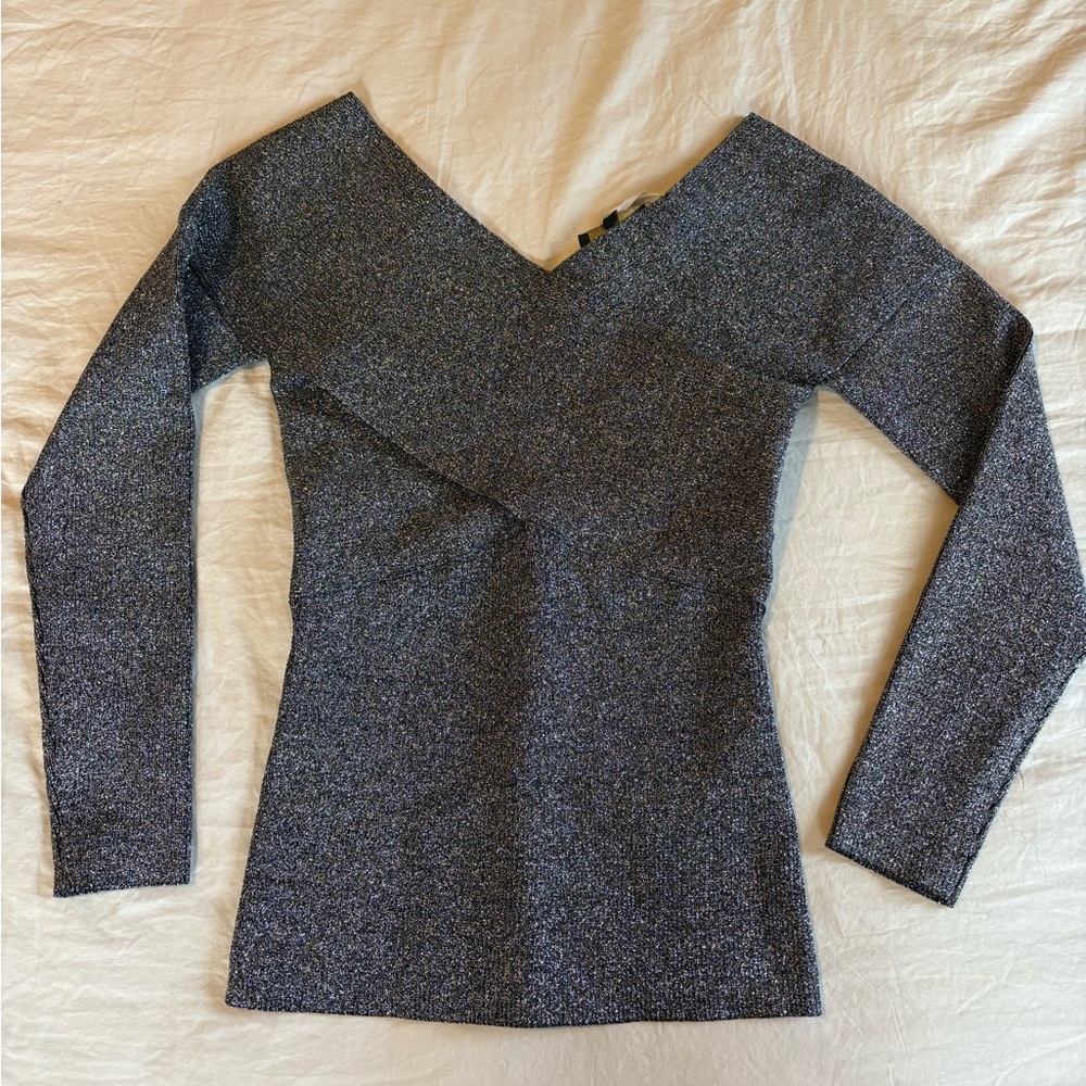 Ted Baker Shimmering Gray Top
